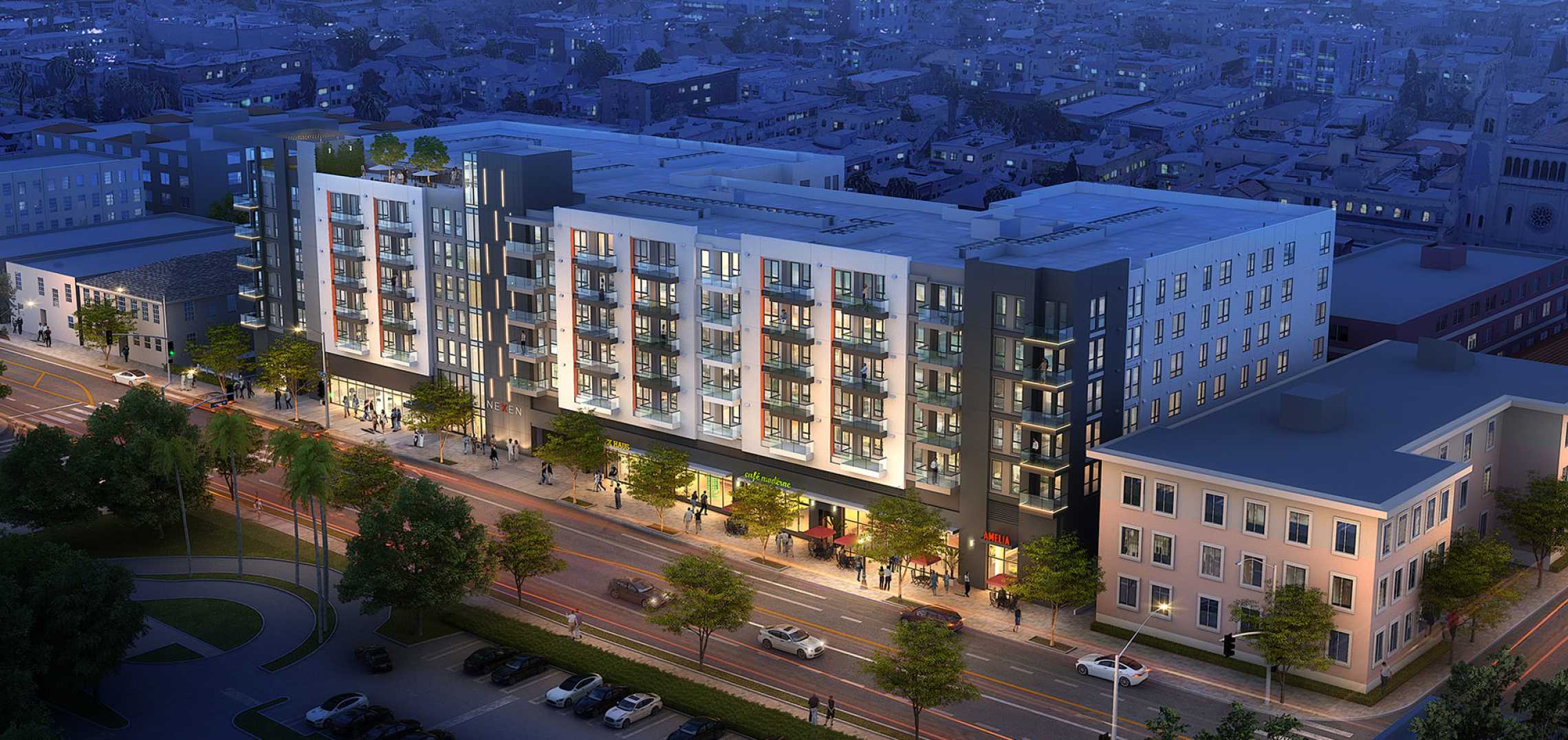 Exterior revealed at Koreatown's Nexen apartments Urbanize LA